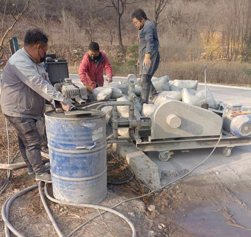 山亭路面下沉注浆